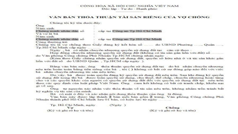 Thỏa thuận hôn nhân có được pháp luật công nhận không? 2 thỏa thuận hôn nhân