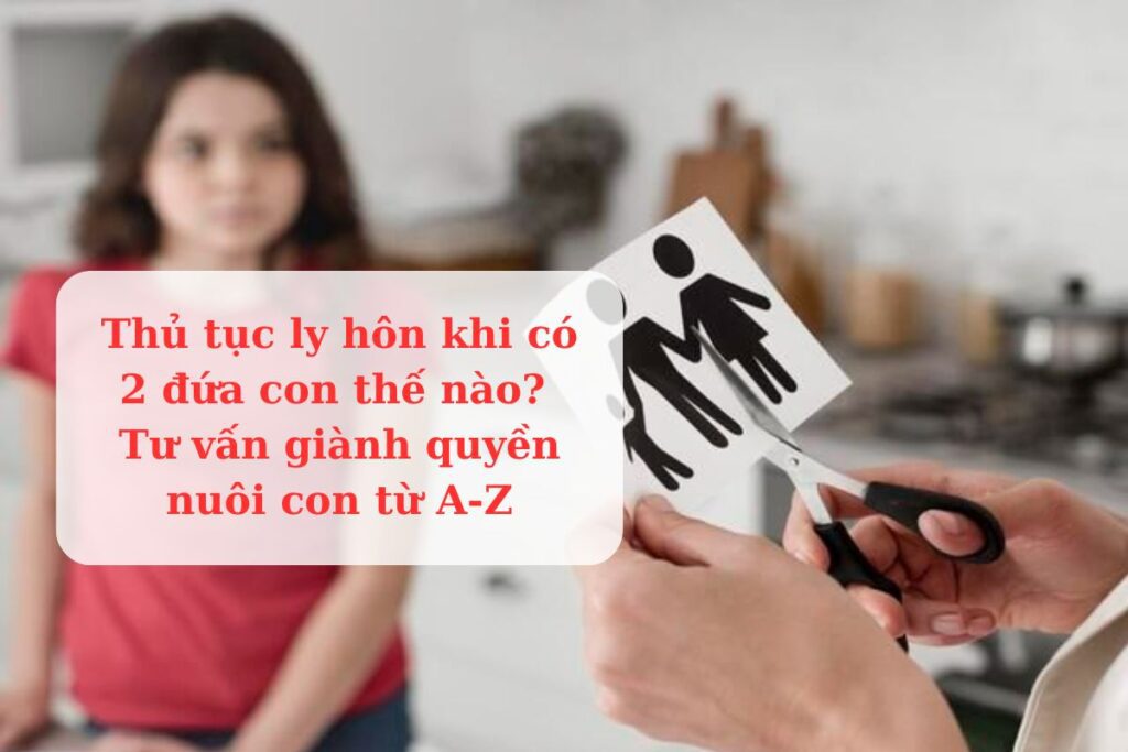 Thủ tục ly hôn khi có 2 đứa con thế nào? Tư vấn giành quyền nuôi con từ A-Z 5 Thủ tục ly hôn khi có 2 đứa con thế nào Tư vấn giành quyền nuôi con từ A-Z