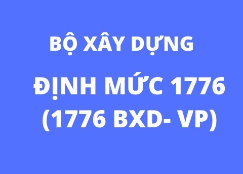 ĐỊNH MỨC 1766 (1766 BXD- VP)