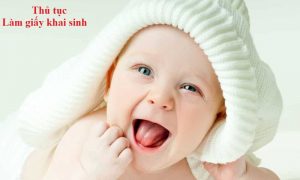thủ tục làm giấy khai sinh