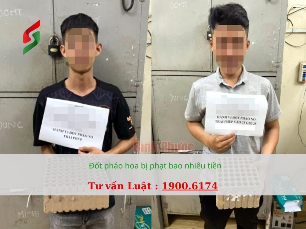 Đốt pháo hoa bị phạt bao nhiêu tiền