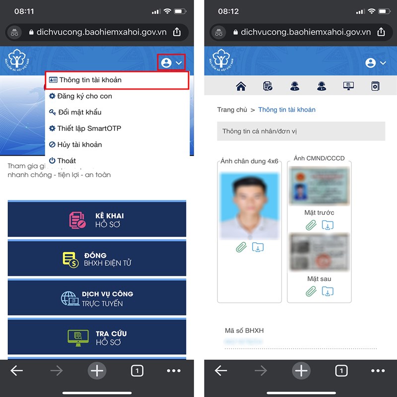 Sửa thông tin trên VssID đơn giản và nhanh chóng nhất 8 sua-thong-tin-tren-vssid