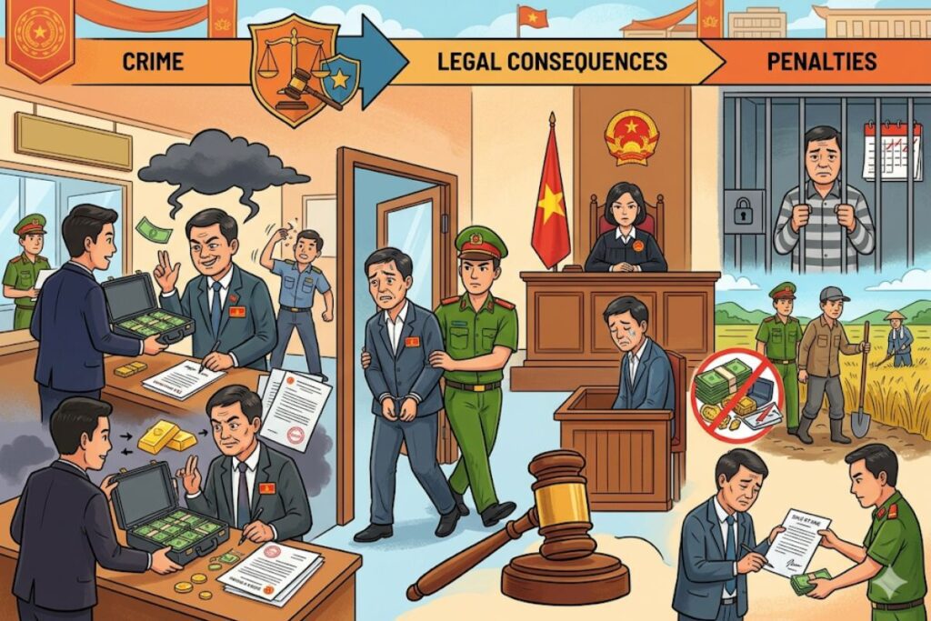 Toi loi dung chuc vu quyen han khi thi hanh cong vu bi xu phat the nao